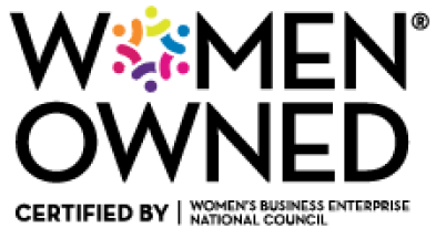 Women Owned, certified by the Women's Business Enterprise National Council